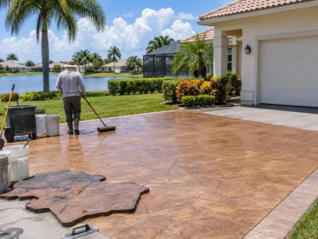 Stamped Concrete in Pembroke Pines, FL